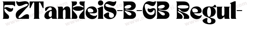 FZTanHeiS-B-GB Regul字体转换